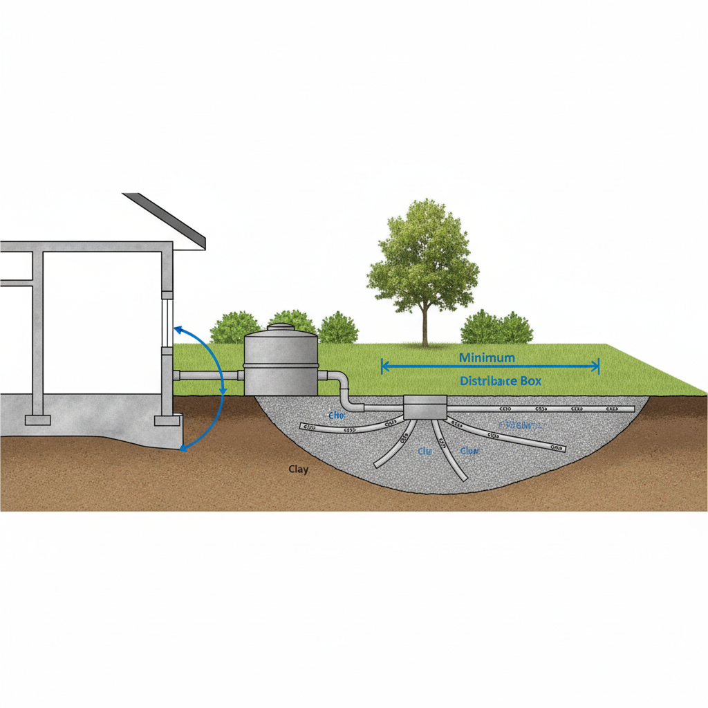 фото Расстояние от септика до фундамента: нормы и рекомендации