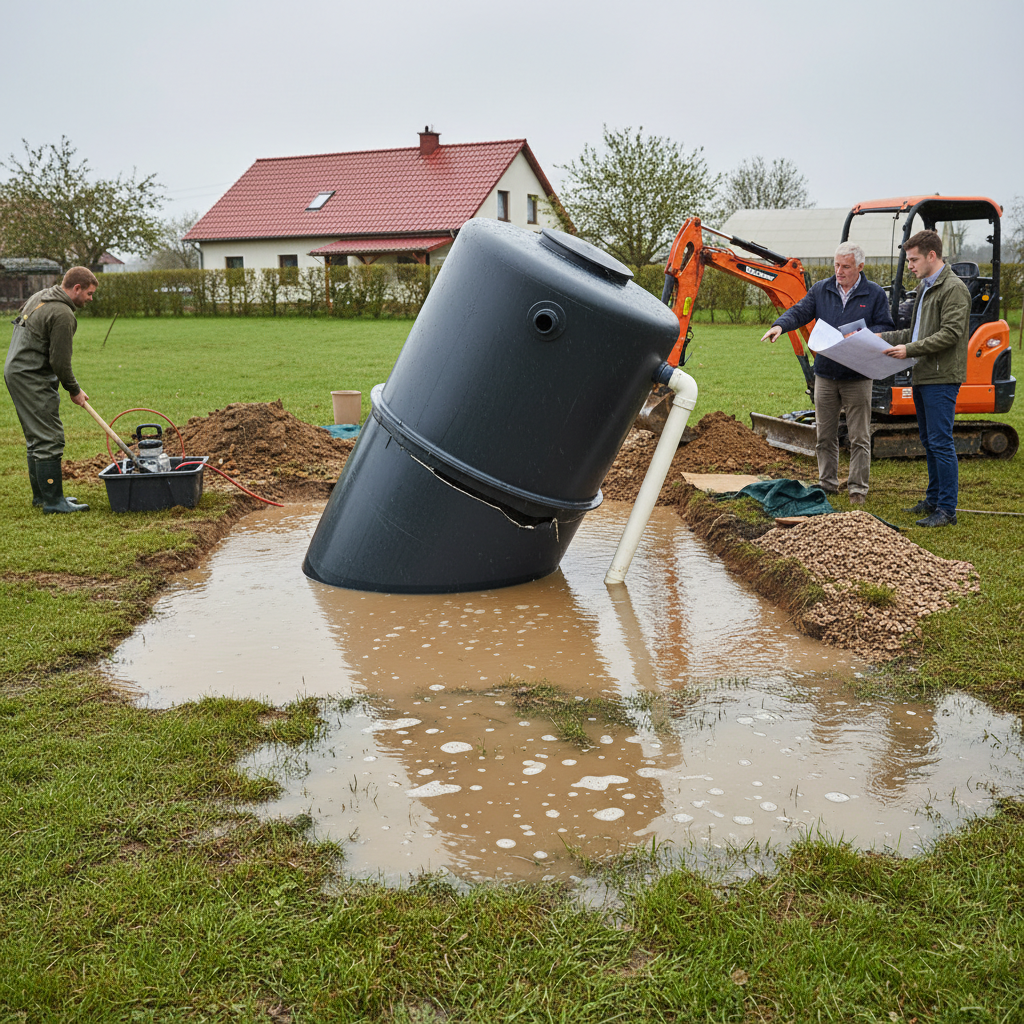 фото Что делать, если уровень грунтовых вод поднялся после установки септика