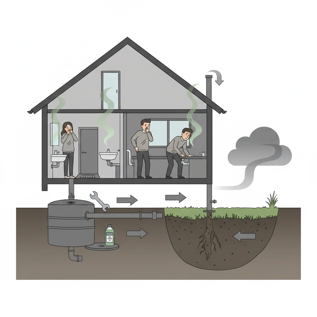 фото Запах в доме и септик: косвенные причины и как их устранить
