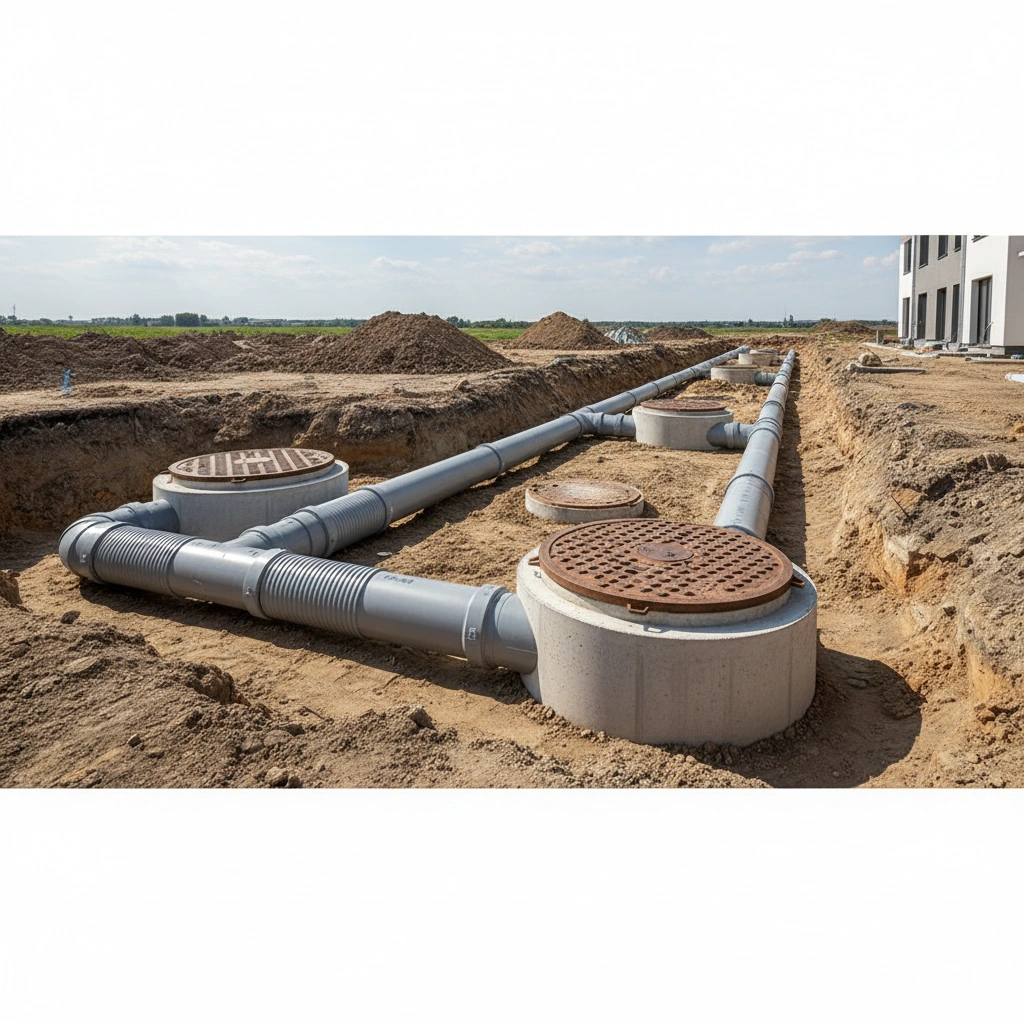 фото Ревизионные колодцы на канализации: зачем они нужны и где размещать