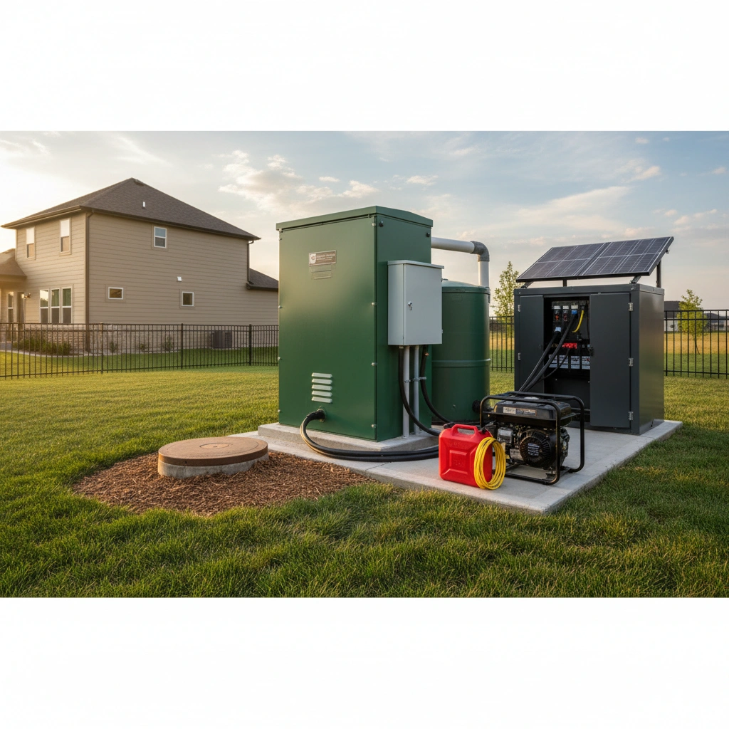 фото Как организовать резервное питание для септика: бесперебойная работа