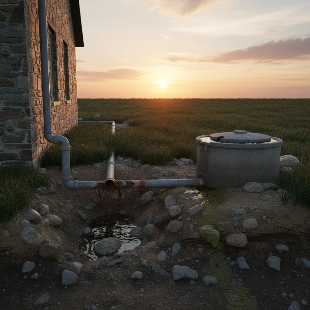 фото Когда менять трубы от дома до септика: признаки износа и утечек