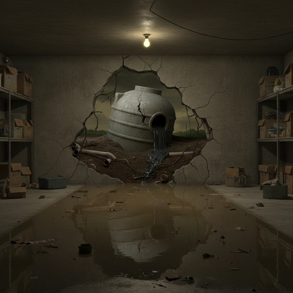 фото Может ли септик вызывать появление воды в подвале: разбираемся в причинах