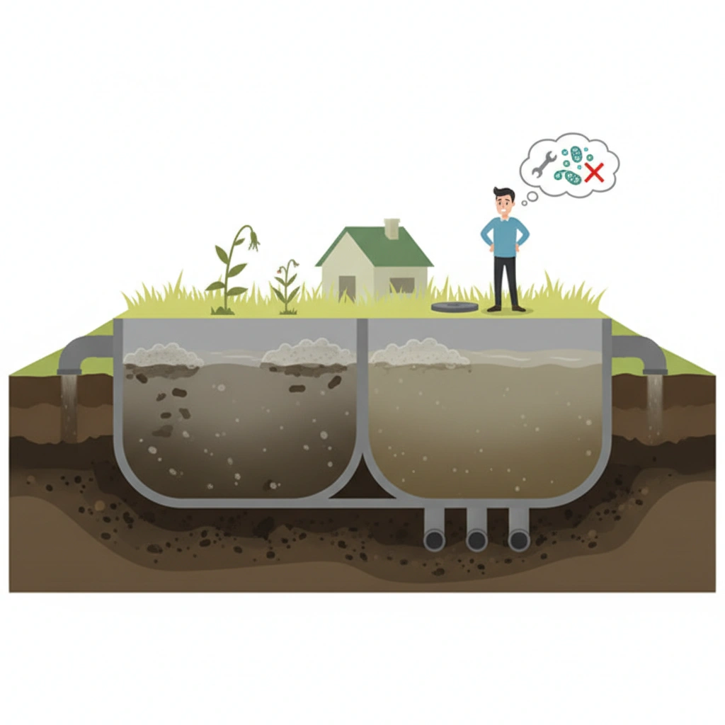 фото Вода в септике не осветляется: возможные причины и что делать