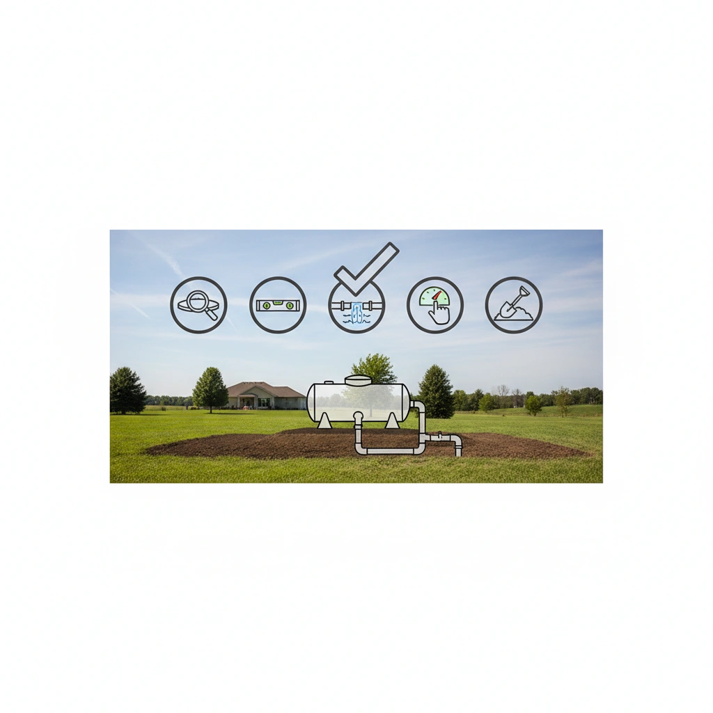 фото Чек-лист приёмки септика: что проверить после монтажа, чтобы не переделывать